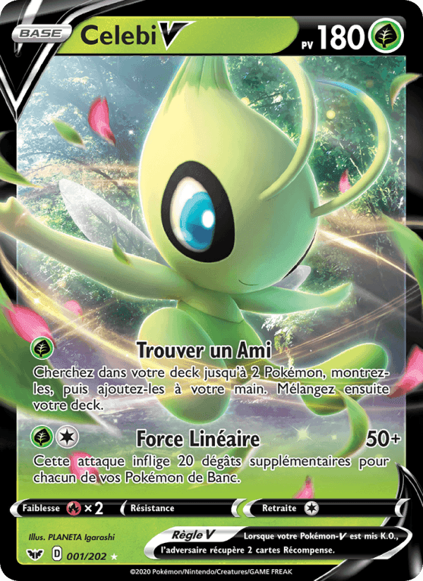 Celebi V, card 1 from Épée et Bouclier