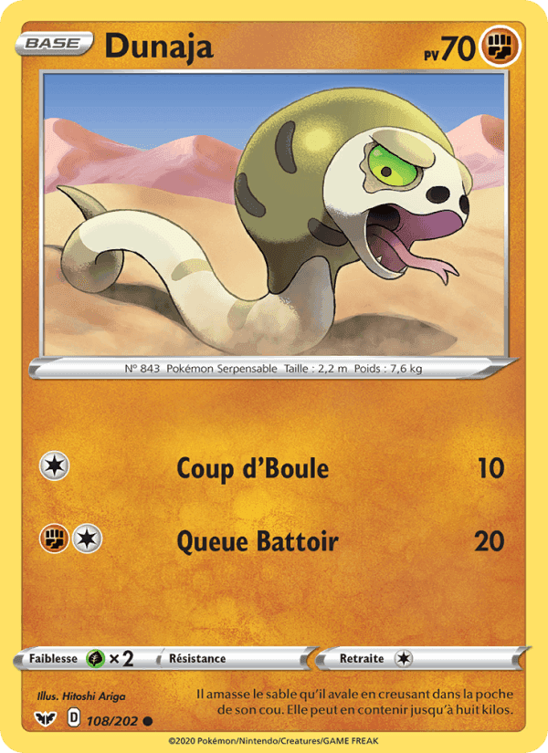 Dunaja, carte 108 de Épée et Bouclier