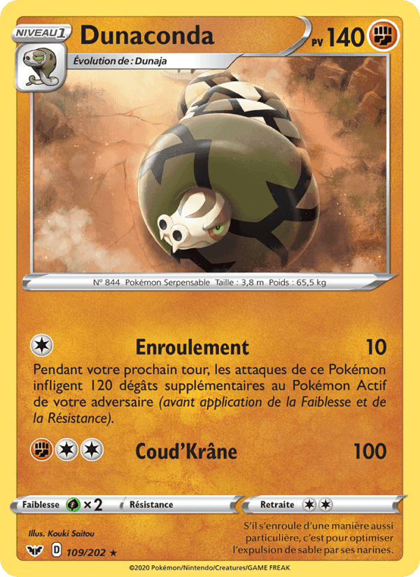 Dunaconda, carte 109 de Épée et Bouclier