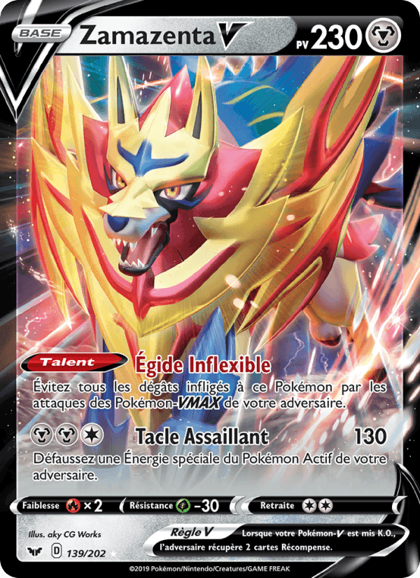 Zamazenta V, card 139 from Épée et Bouclier