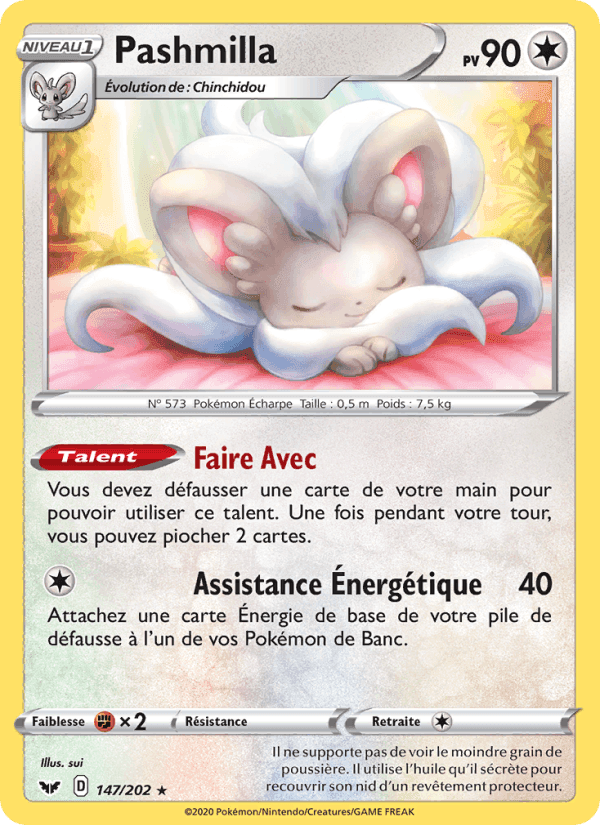 Pashmilla, carte 147 de Épée et Bouclier
