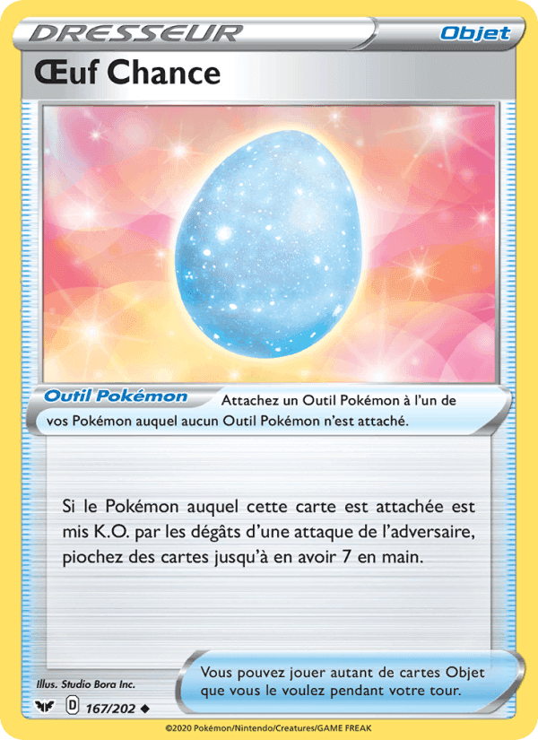 Œuf Chance, carte 167 de Épée et Bouclier