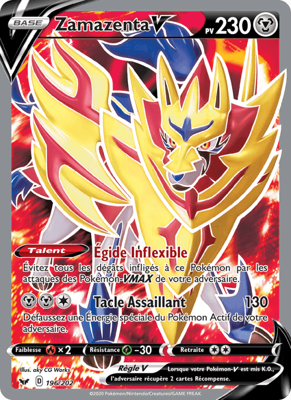 Zamazenta V, card 196 from Épée et Bouclier