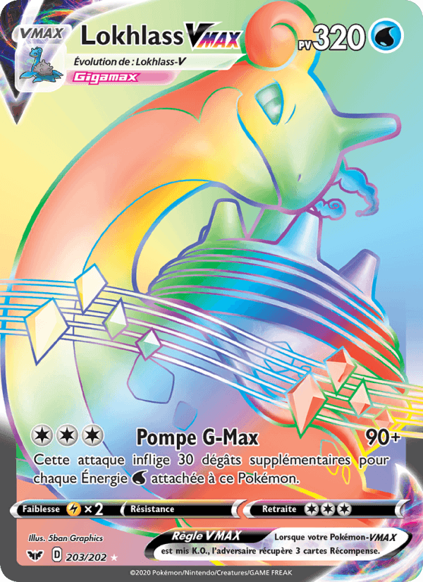 Lokhlass VMAX, card 203 from Épée et Bouclier