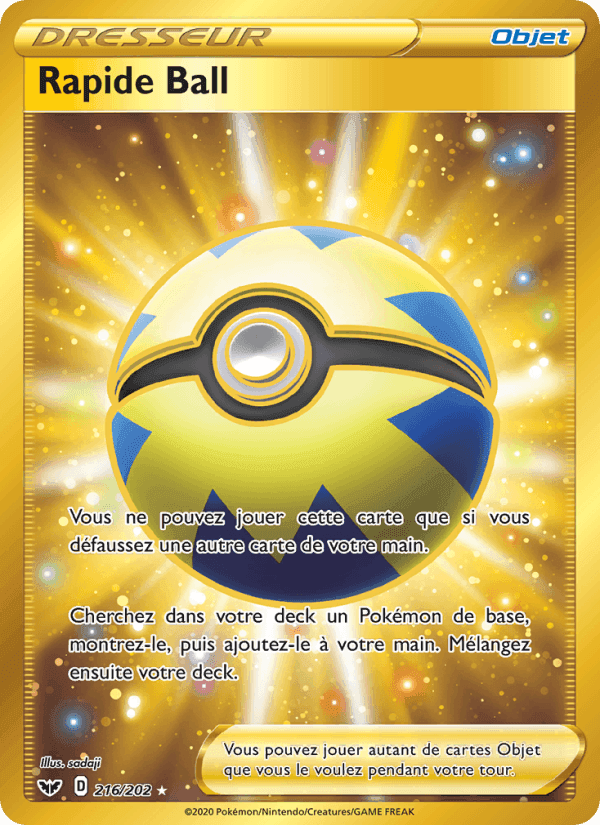 Rapide Ball, carte 216 de Épée et Bouclier
