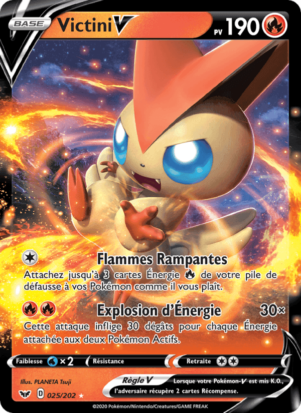 Victini V, carte 25 de Épée et Bouclier