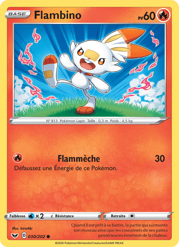 Flambino, carte 30 de Épée et Bouclier