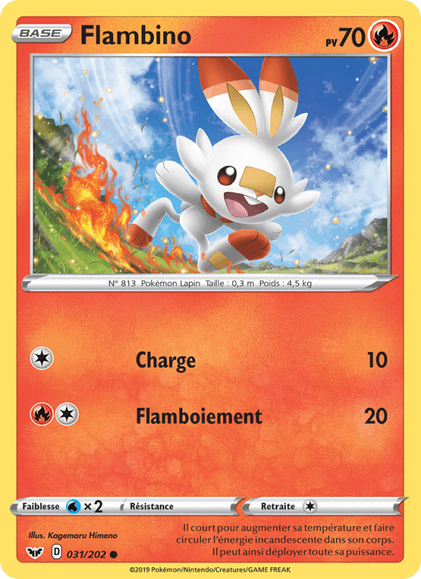 Flambino, carte 31 de Épée et Bouclier