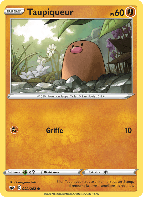 Taupiqueur, card 92 from Épée et Bouclier