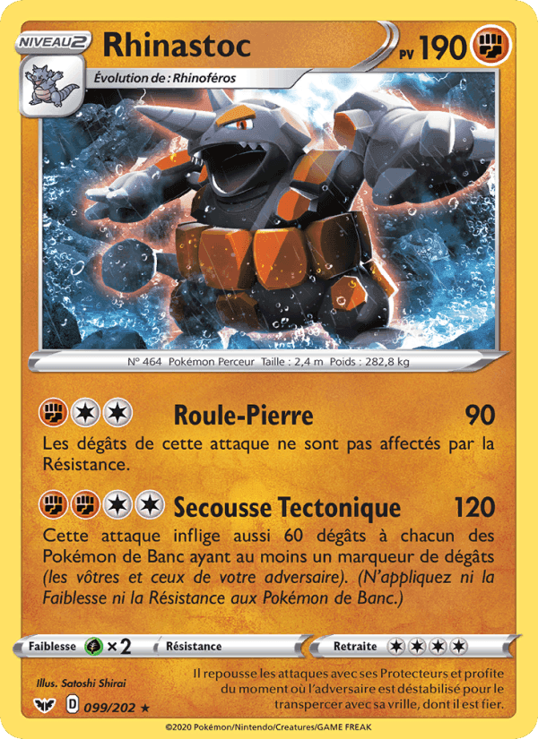 Rhinastoc, carte 99 de Épée et Bouclier