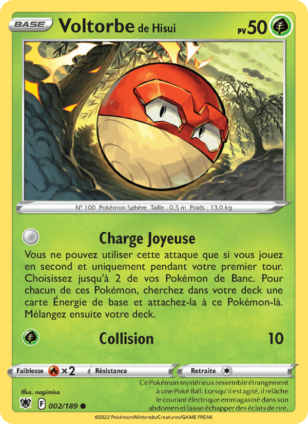 Voltorbe de Hisui, carte 002 de Astres Radieux