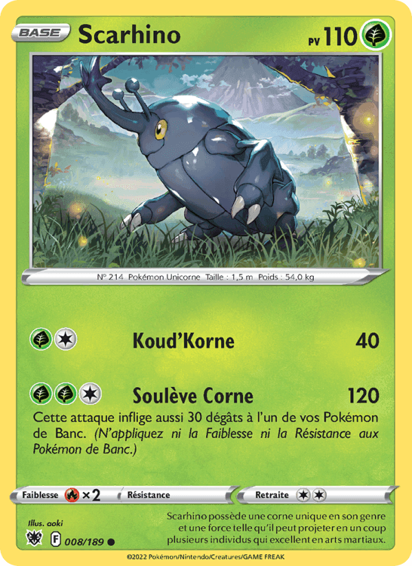 Scarhino, carte 008 de Astres Radieux