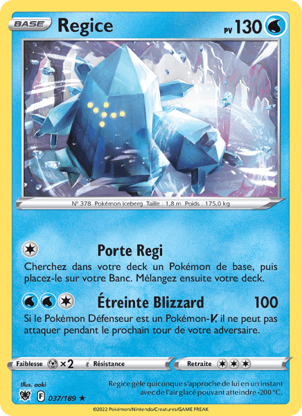 Regice, carta 037 de Astres Radieux