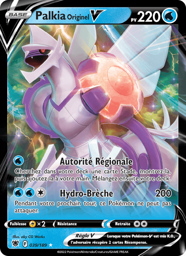 Palkia Originel V, carta 039 de Astres Radieux