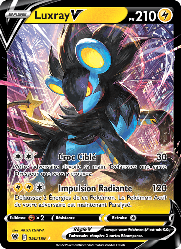 Luxray V, carte 050 de Astres Radieux