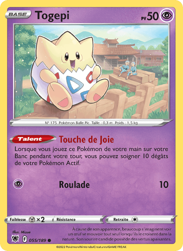Togepi, card 055 from Astres Radieux