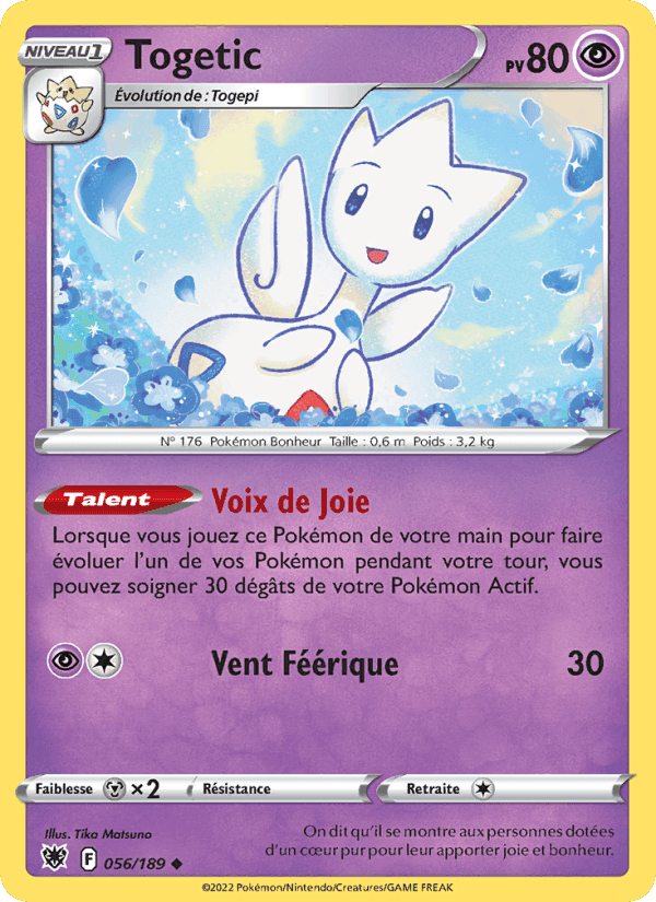 Togetic, carta 056 di Astres Radieux