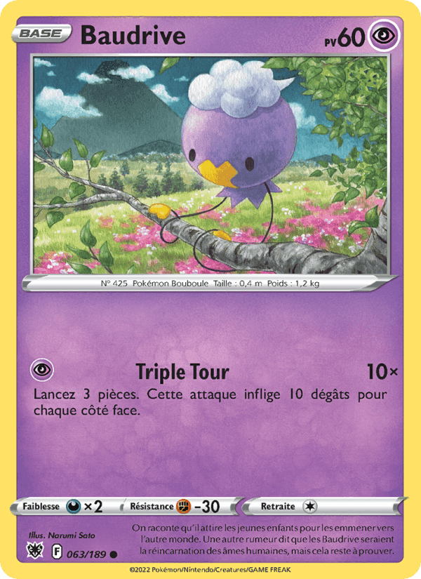 Baudrive, carte 063 de Astres Radieux