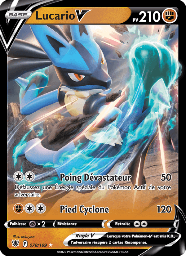 Lucario V, carte 078 de Astres Radieux