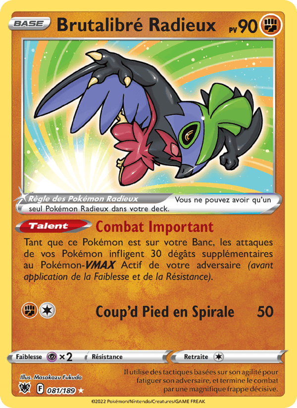 Brutalibré Radieux, card 081 from Astres Radieux
