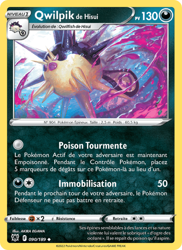 Qwilpik de Hisui, carte 090 de Astres Radieux