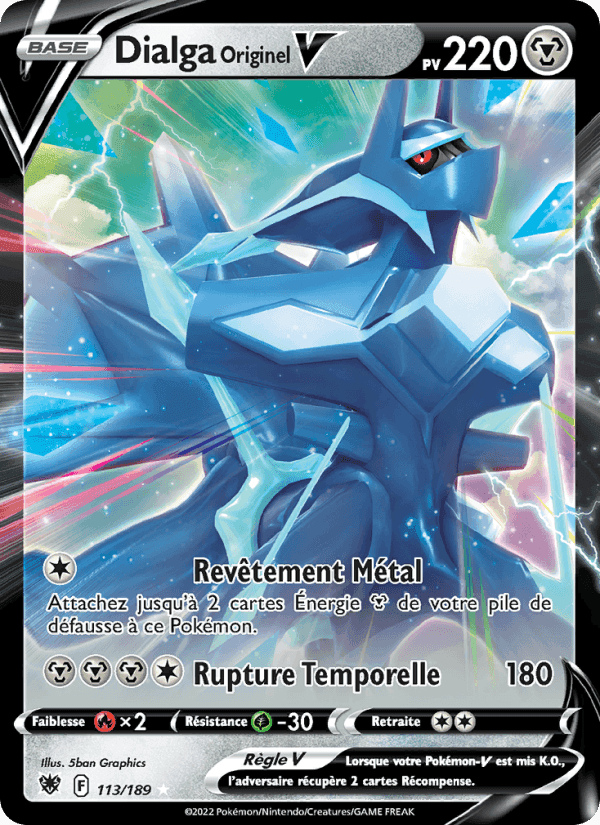 Dialga Originel V, carte 113 de Astres Radieux
