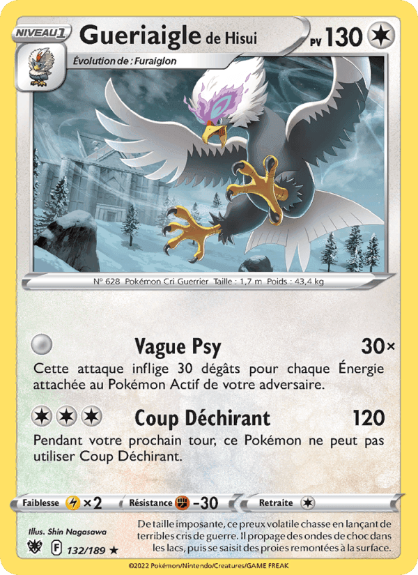 Gueriaigle de Hisui, card 132 from Astres Radieux