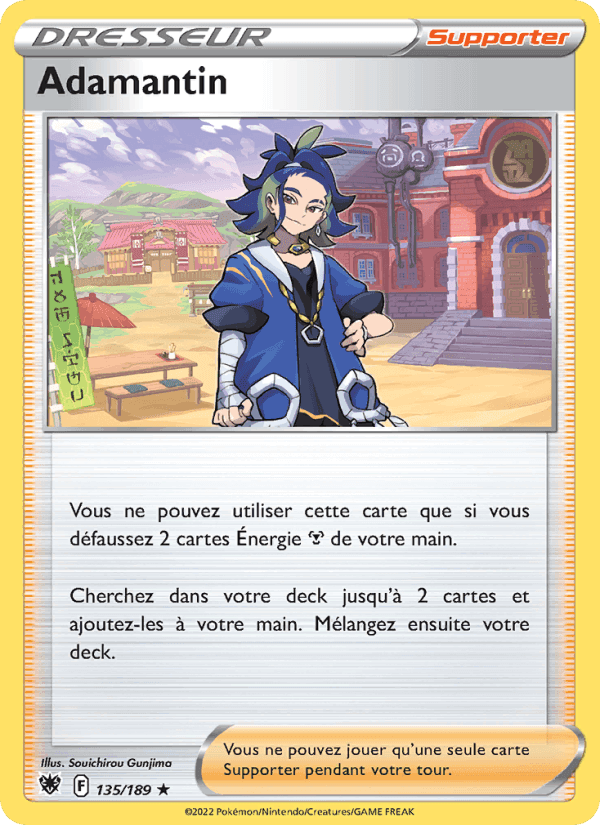 Adamantin, card 135 from Astres Radieux