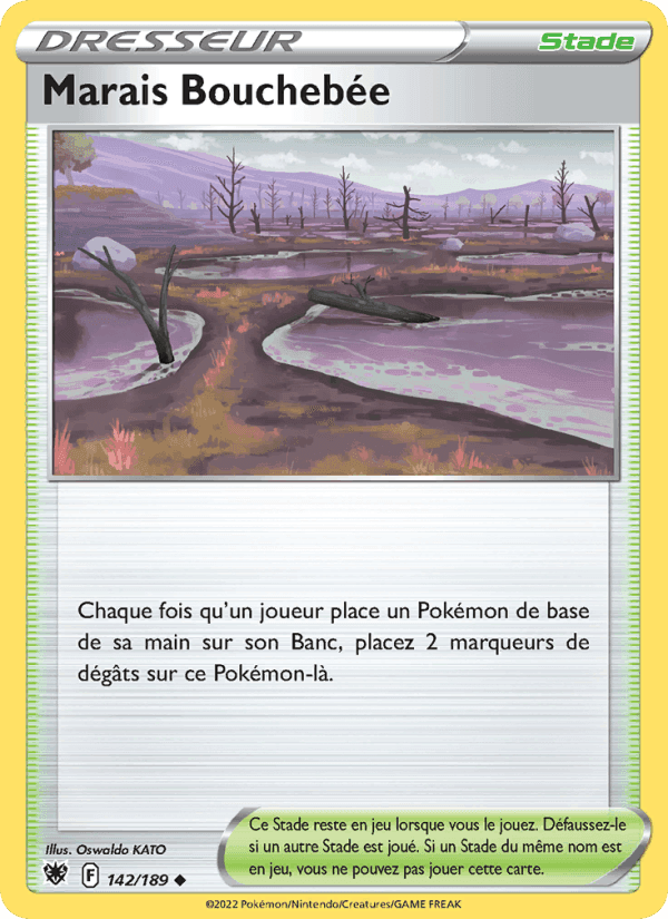 Marais Bouchebée, carte 142 de Astres Radieux