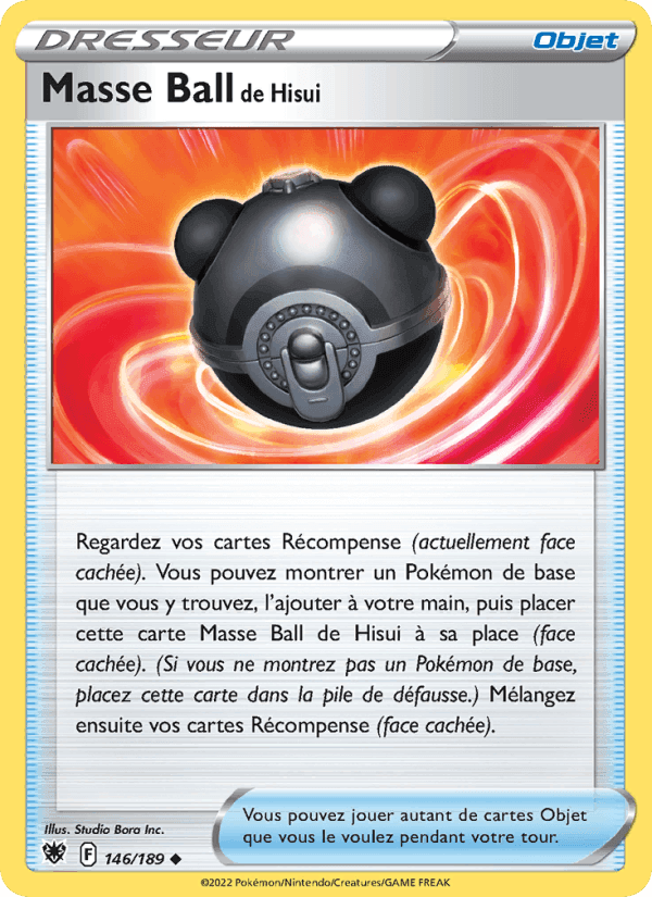 Masse Ball de Hisui, carte 146 de Astres Radieux