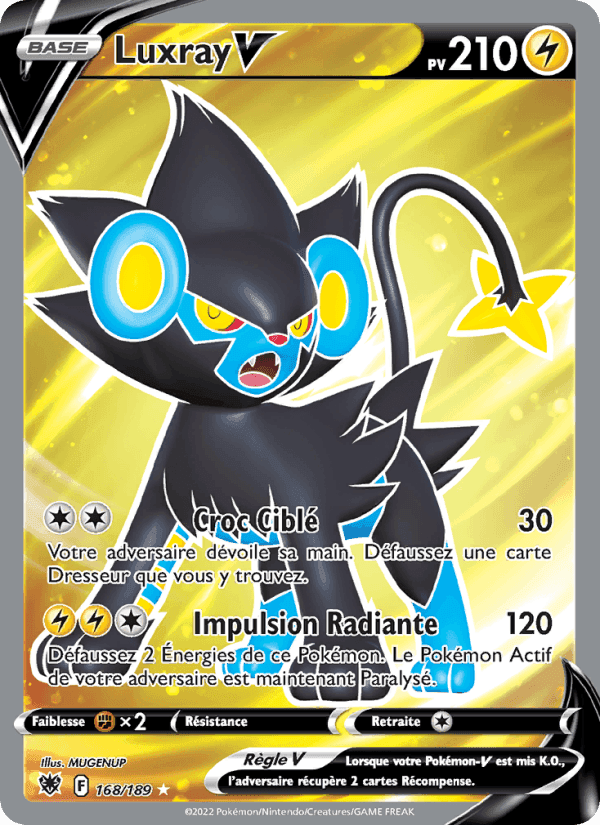 Luxray V, card 168 from Astres Radieux