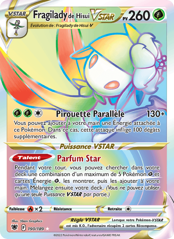 Fragilady de Hisui VSTAR, card 190 from Astres Radieux
