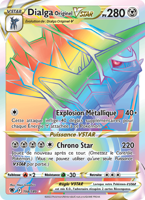Dialga Originel VSTAR, card 198 from Astres Radieux