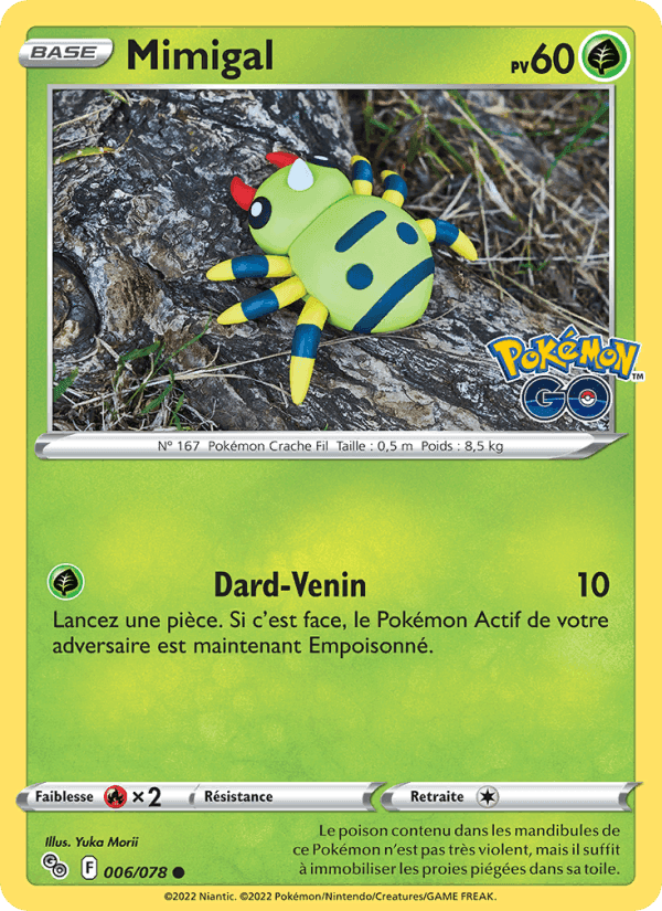 Mimigal, card 006 from Pokémon GO