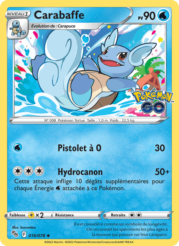 Carabaffe, carte 016 de Pokémon GO