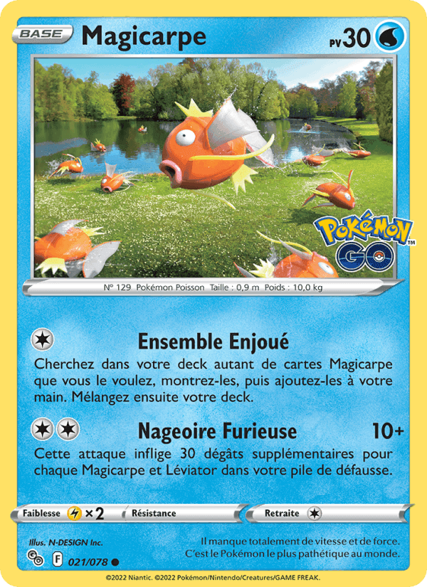 Magicarpe, card 021 from Pokémon GO