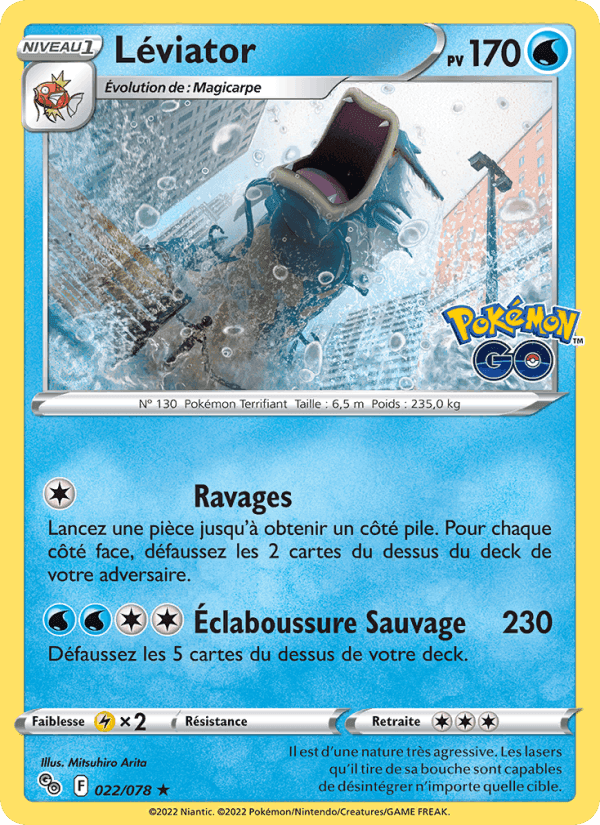 Léviator, carta 022 di Pokémon GO