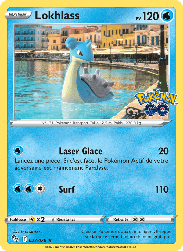 Lokhlass, carta 023 de Pokémon GO