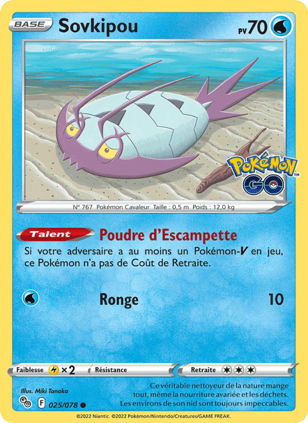 Sovkipou, carta 025 de Pokémon GO
