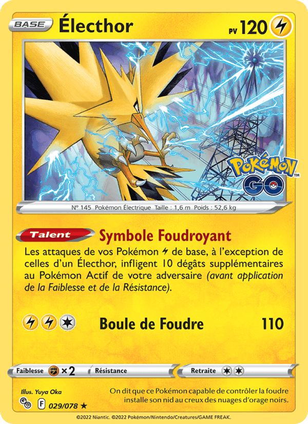 Électhor, carta 029 di Pokémon GO