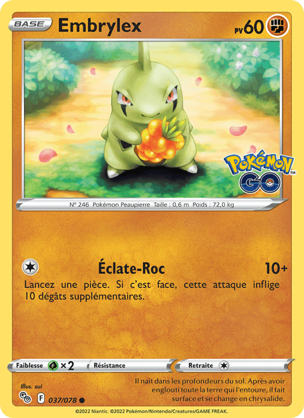 Embrylex, carta 037 di Pokémon GO