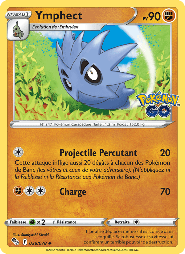 Ymphect, carta 038 de Pokémon GO