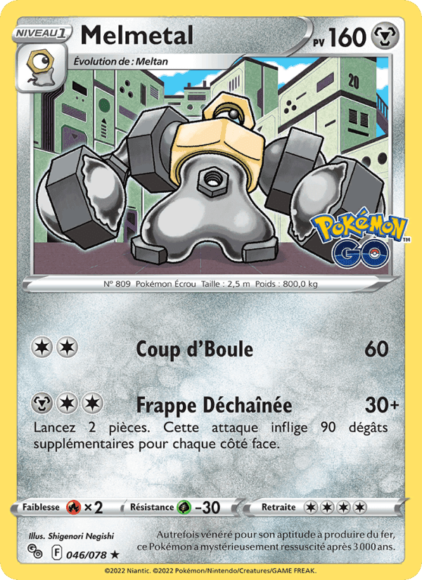 Melmetal, carta 046 de Pokémon GO