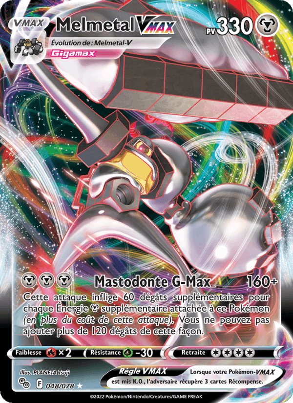 Melmetal VMAX, carta 048 di Pokémon GO