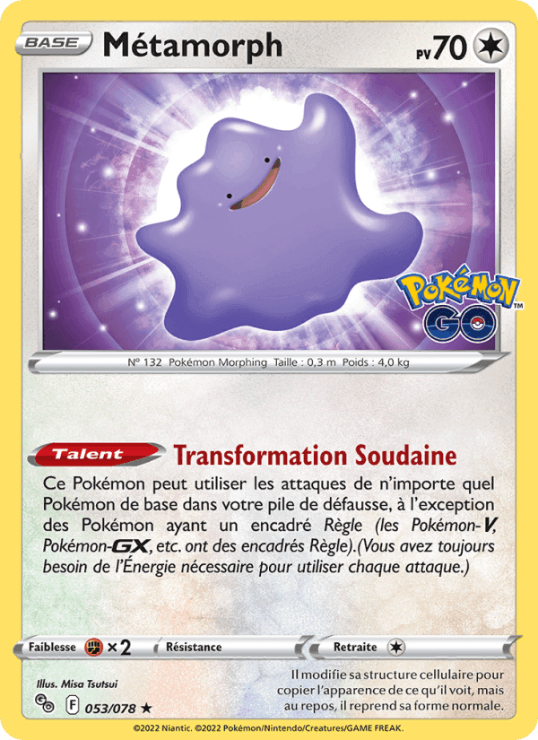 Métamorph, carta 053 di Pokémon GO