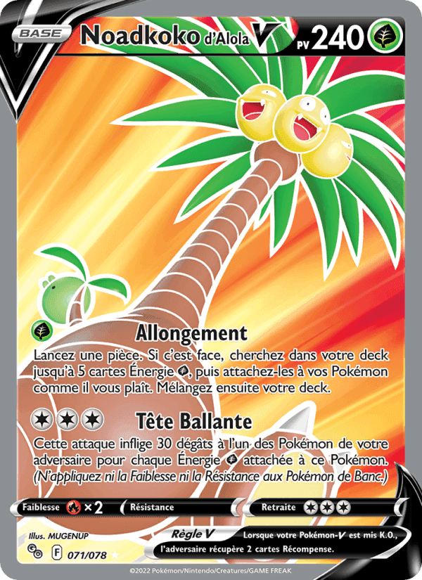 Noadkoko d'Alola V, carta 071 di Pokémon GO