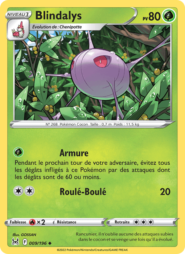 Blindalys, carte 009 de Origine Perdue