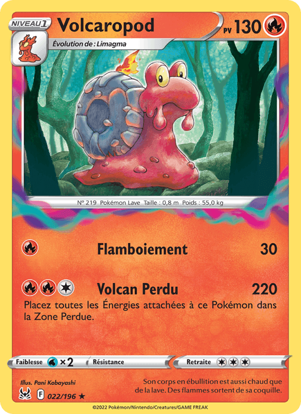 Volcaropod, carte 022 de Origine Perdue