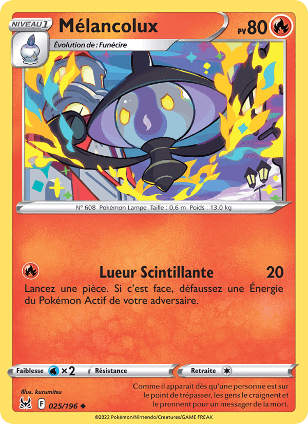 Mélancolux, carte 025 de Origine Perdue
