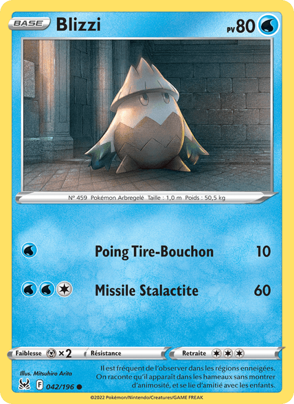 Blizzi, carte 042 de Origine Perdue